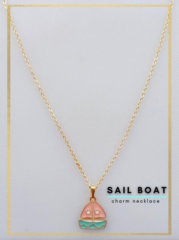 Sail Boat Charm Necklace