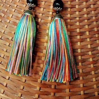 Beautiful Ethnic Indian colourful thread earrings