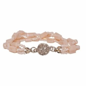 Multistrand Champagne Pink Bracelet