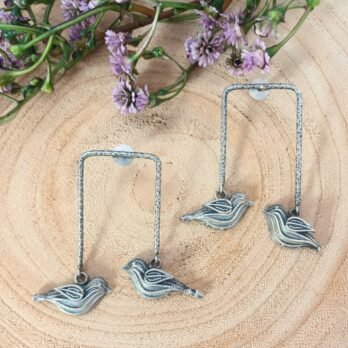 Kiara – Silver Sparrow Drop Earrings