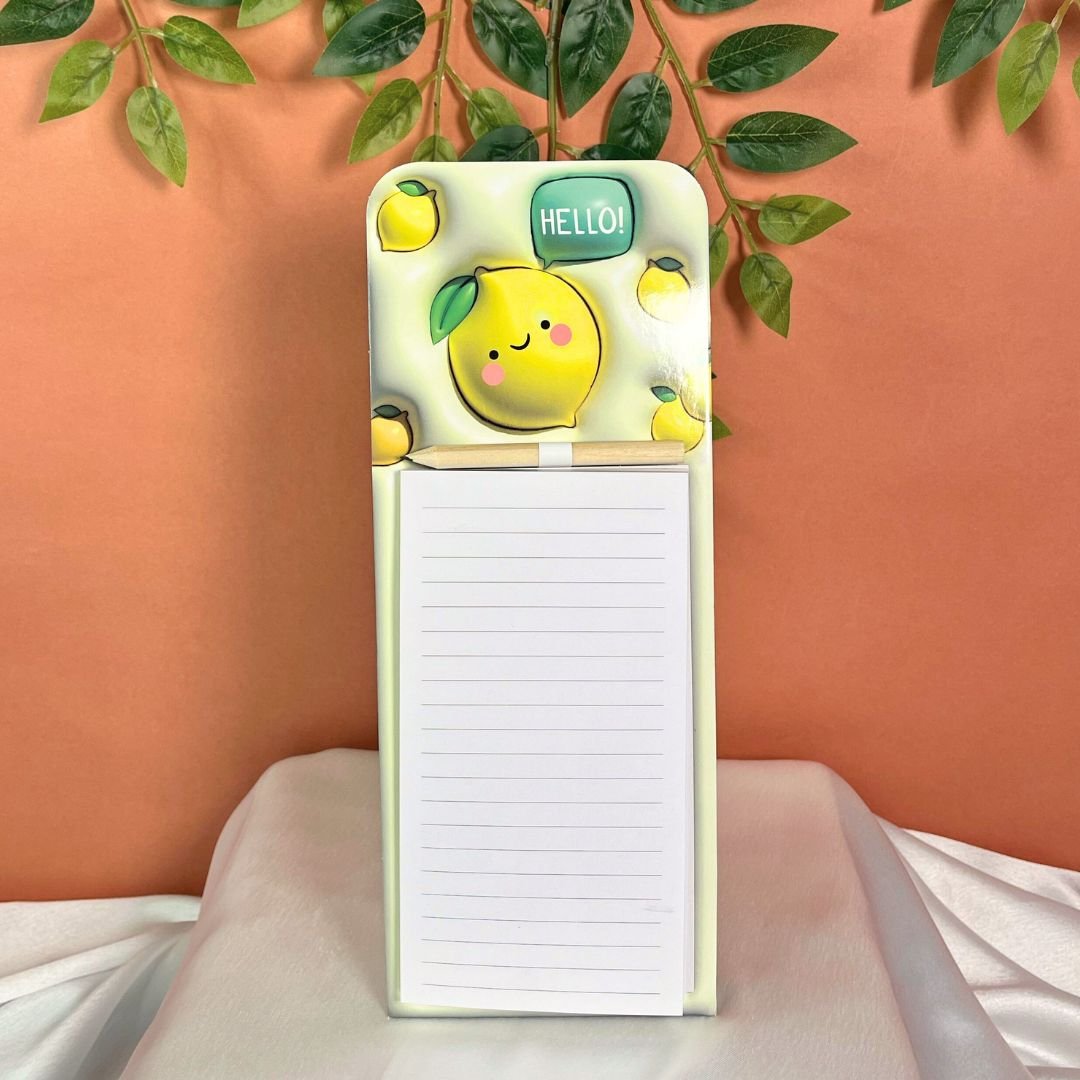Memo Pad Fridge Magnets - Lemon