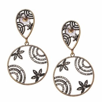 Vintage Floral Dangle Earrings