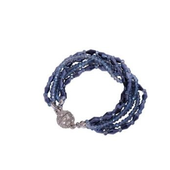 Twilight Blue Crystal Bracelet – Multi-Strand Evening Luxe