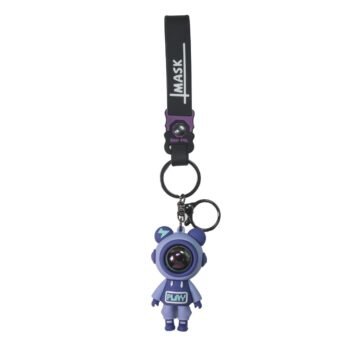 Astronaut Silicone Keychain in Space-Themed Design