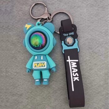 Silicone Astronaut Keychain Charm – Trendy Space Gift