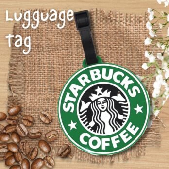 Starbucks Coffee-Inspired Luggage Tag – Silicone Travel ID Label