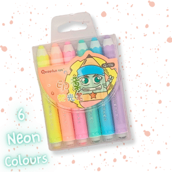 Mini Highlighters Neon With Stamp On The Back