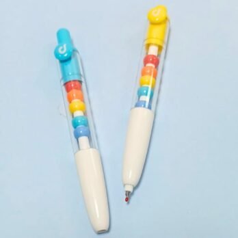 Colorful Bead Pens Set of 2 – Fun Gel Ink Writing Pens