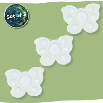 Butterfly Shape Color Palette – Set of 3 | Paint Mixing Tray