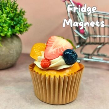 Indulge in Cuteness: Life-Sized Cupcake Fridge Magnet!