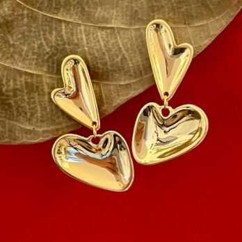 Heartline Dangle Earrings