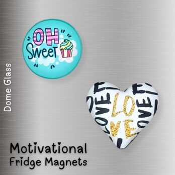 Motivational Fridge Magnets – Oh Sweet + Love Fridge Magnet Set