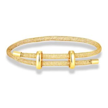 Modern Mesh Luxe Bracelet – Gold
