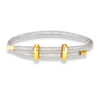 Modern Mesh Luxe Bracelet- Silver 