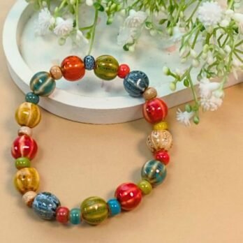 Striped Bead Bracelet