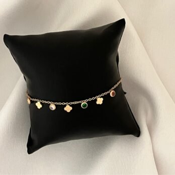 Clover Cascade Charm Bracelet Multicolour