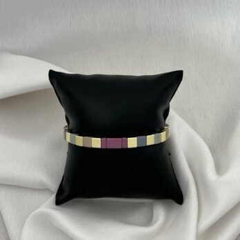 Blush Block Statement Bracelet