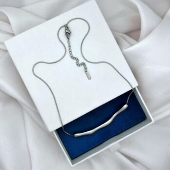 Twilight Bend – Silver necklace