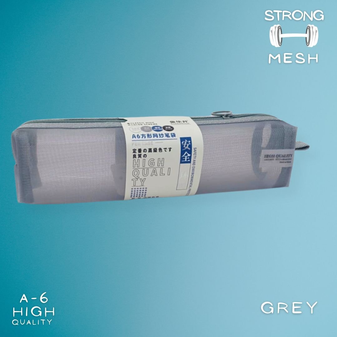 Grey Mesh Pouch