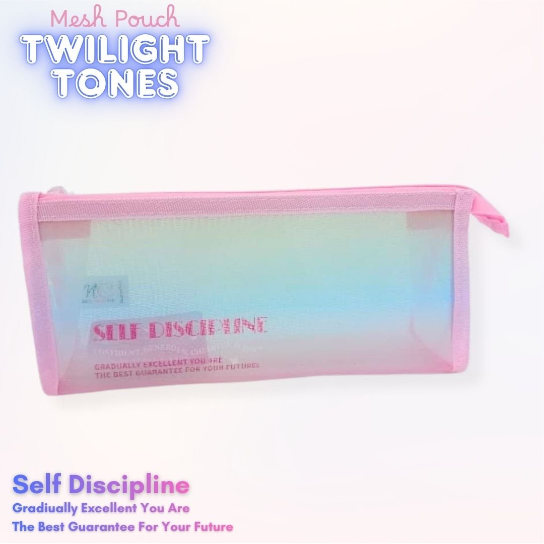 Pink-mesh-pencil-pouch-with-twilight-tones-design