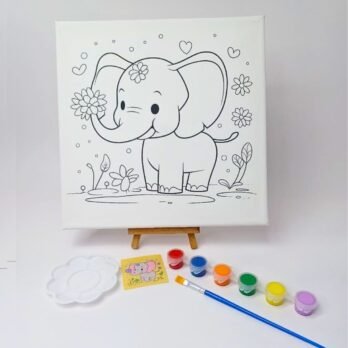 Elephant Painting Kit for Kids | Ready to Paint Canvas