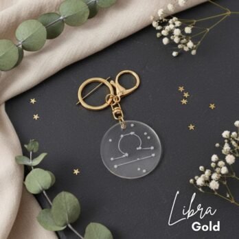 Libra Zodiac Acrylic Keychain