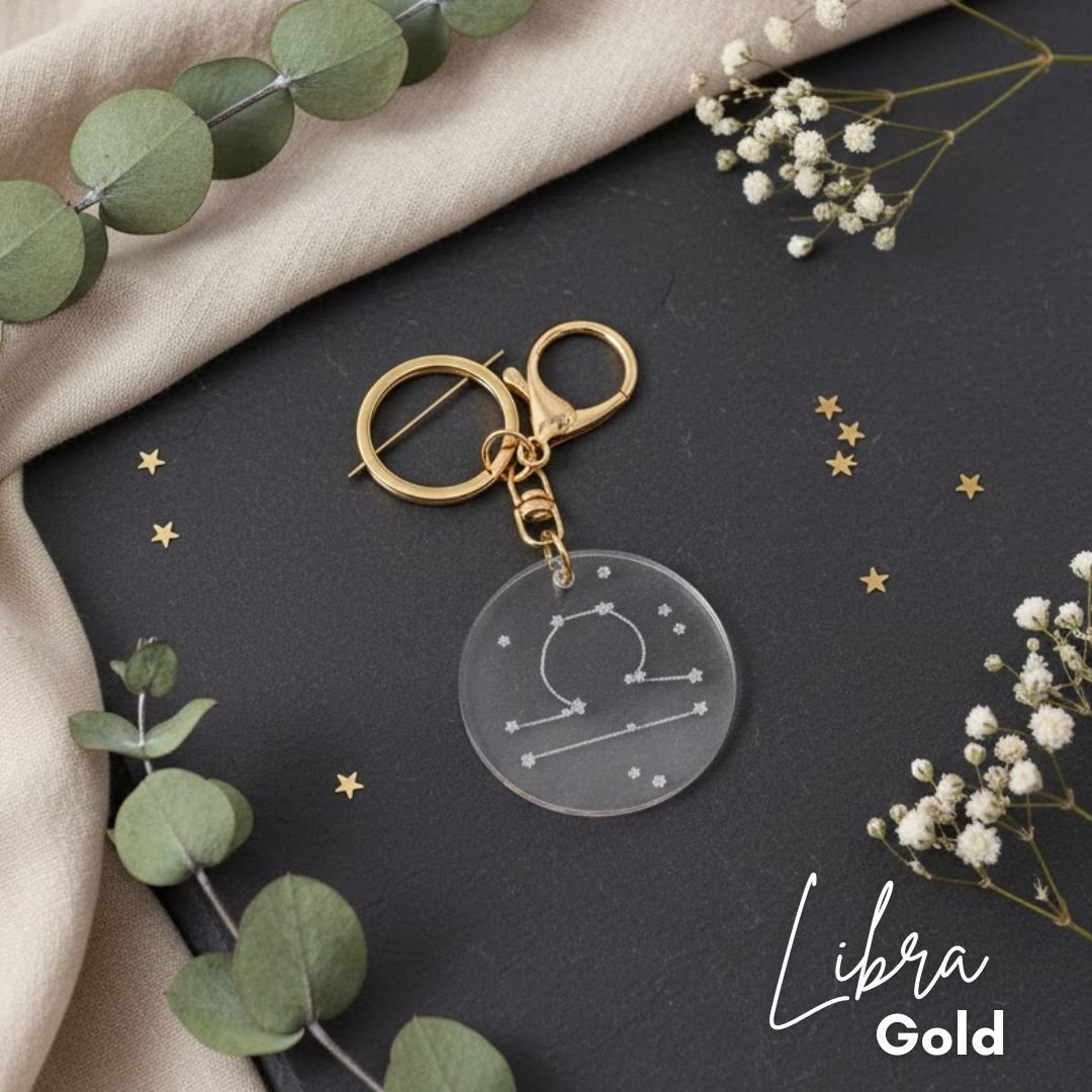Libra Zodiac Keychain