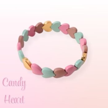 Candy Heart Stretch Bracelet | Colorful Stackable Jewelry