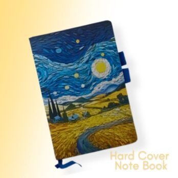 Van Gogh Inspired Starry Night Hardcover Notebook