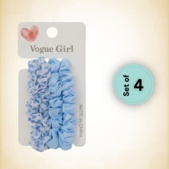 Sky Blue Hair Ties (Set of 4)