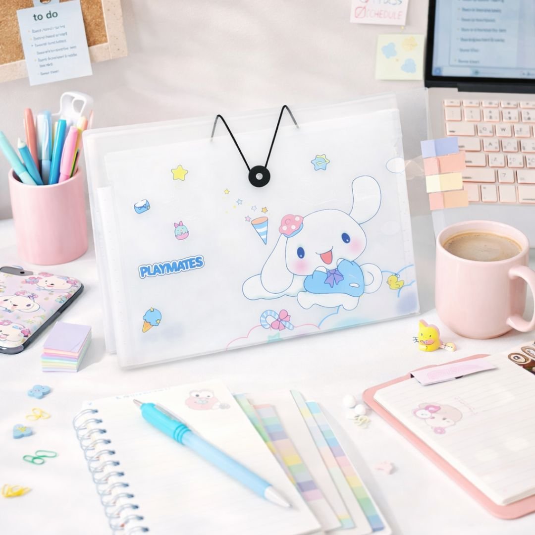 cute expanding file folder 12 partitions