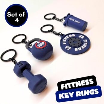 Gym Keychain Set of 4 – Blue