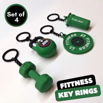 Fitness Keychain Set of 4 – Green